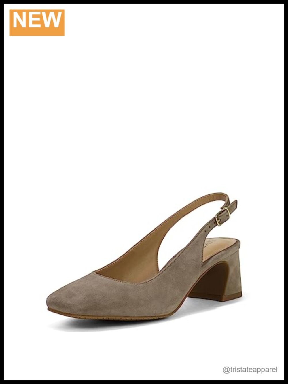 NYDJ Faelynn Slingback Heels Suede 2-Inch Covered Heel Women's